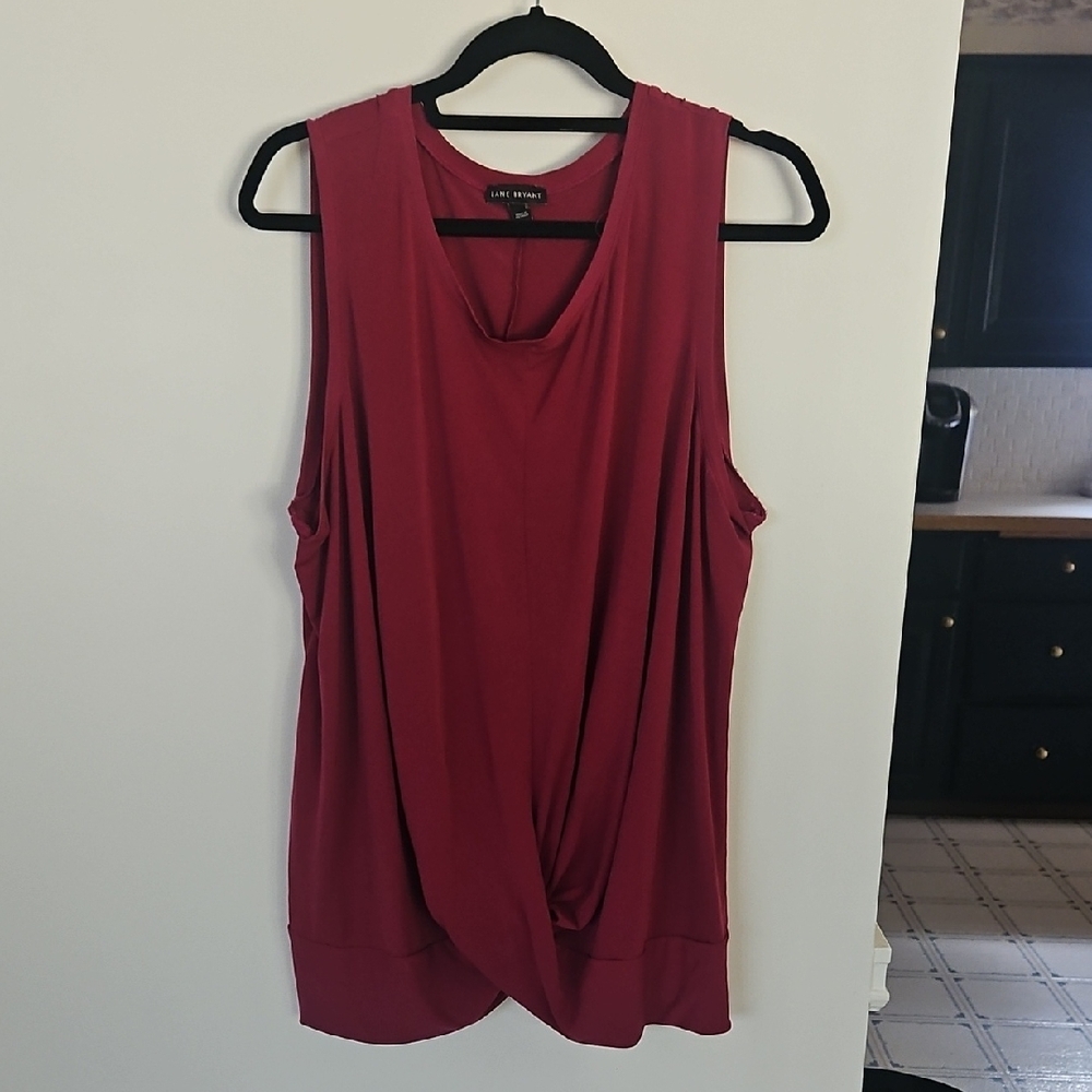 Lane Bryant Burgundy Tank Top